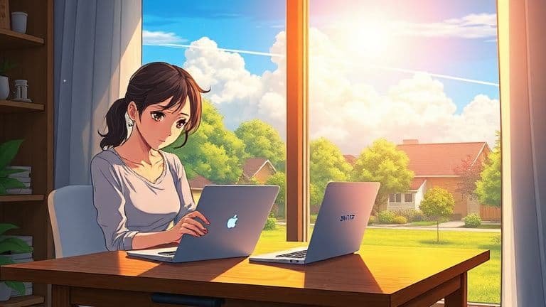 Wi-Fi do notebook sumiu das configurações: solução definitiva para esse perrengue 2 Mulher em home office tentando resolver problema de Wi-Fi no notebook com roteador SKYTECH.
