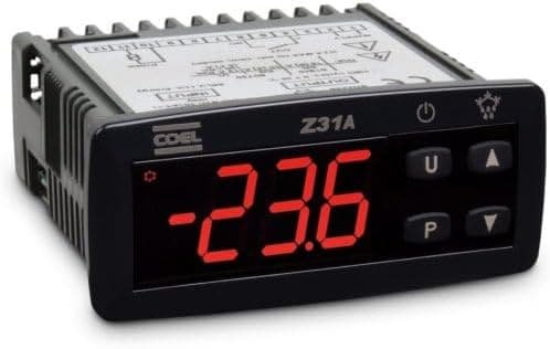 Curadoria AquaTC 10 Controlador digital de temperatura Coel Z31A com display vermelho para aquarismo.