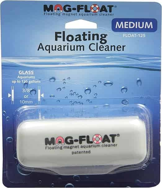 Curadoria AquaTC 27 Embalagem azul do limpador magnético flutuante Mag-Float Médio Float-125 para aquário.