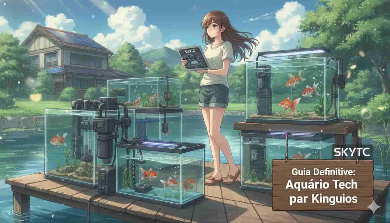 Guia Definitivo de Equipamentos para Aquário de Kinguio: Filtragem, Clima e Montagem Tech 5 Guia Definitivo: Aquário Tech para Kinguios